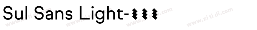 Sul Sans Light字体转换